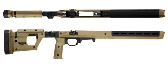 Picture of Magpul Mag802-Fde Pro 700 Stock Folding Flat Dark Earth Synthetic For Remington 700 Sa 