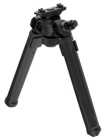 Picture of Magpul Mag933-Blk Bipod Made Of Aluminum With Black Finish, M-Lok Attachment, Rubber Feet, 6.30-10.30" Vertical Adjustment For Ar-Platform 