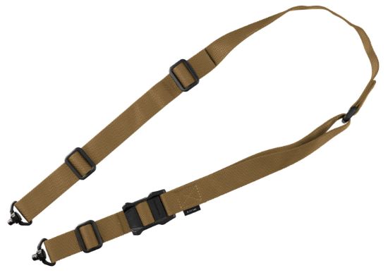 Picture of Magpul Mag939-Coy Ms1 Qdm Sling Made Of Nylon Webbing With Coyote Finish, Adjustable Two-Point Design & Swivel For Rifles 