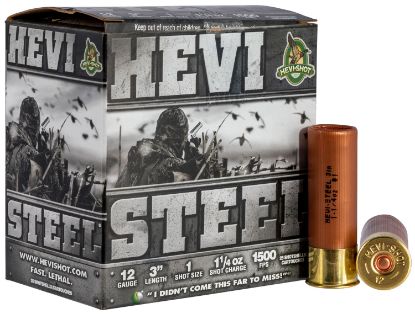 Picture of Hevi-Shot Hs60001 Hevi-Steel 12 Gauge 3" 1 1/4 Oz 1 Shot 25 Per Box/ 10 Case 