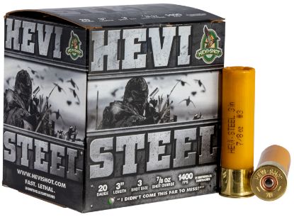 Picture of Hevi-Shot Hs62003 Hevi-Steel 20 Gauge 3" 7/8 Oz 3 Shot 25 Per Box/ 10 Case 