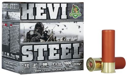 Picture of Hevi-Shot Hs60088 Hevi-Steel 12 Gauge 3" 1 1/4 Oz Bb Shot 25 Per Box/ 10 Case 