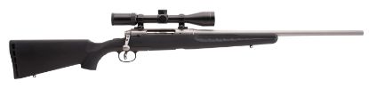 Picture of Savage Arms 57545 Axis Xp 350 Legend 4+1 18", Matte Stainless Barrel/Rec, Black Synthetic Stock, Includes Weaver 3-9X40mm Scope 