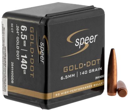 Picture of Speer Bullets 264140 Gold Dot 6.5Mm .264 140 Gr Soft Point 50 Box 