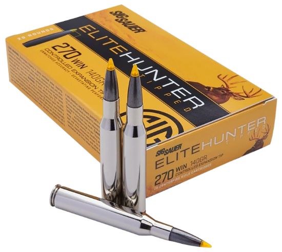 Picture of Sig Sauer E270th220 Elite Hunter Tipped 270 Win 140 Gr Controlled Expansion Tip 20 Per Box/ 10 Case 