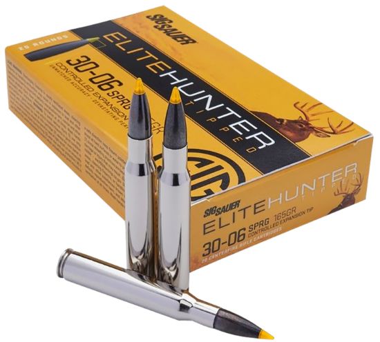 Picture of Sig Sauer E3006th220 Elite Hunter Tipped 30-06 Springfield 165 Gr Controlled Expansion Tip 20 Per Box/ 10 Case 