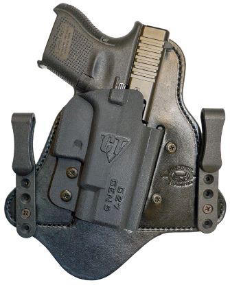 Picture of Comp-Tac C225gl234rbsn Mtac Iwb Black Kydex/Leather Belt Clip Fits Glock 48 Right Hand 