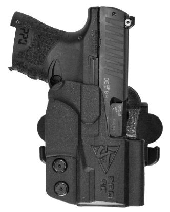 Picture of Comp-Tac C241wa225rbkn International Owb Black Kydex Belt Loop/Paddle Fits Walther Ppq Subcompact Right Hand 