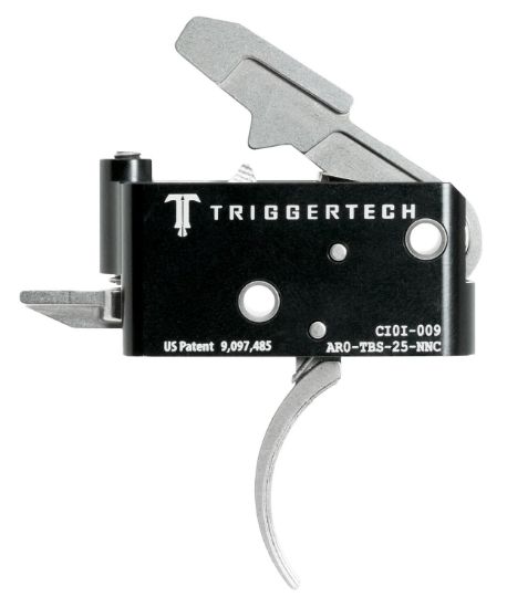 Picture of Triggertech Arotbs25nnc Adaptable Primary Two-Stage Traditional Curved Trigger With 2.50-5 Lbs Draw Weight For Ar-15 Right 