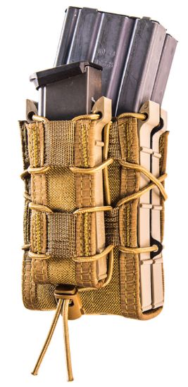 Picture of High Speed Gear 112Rp0cb Taco X2rp Mag Pouch Triple Coyote Brown Nylon Molle Compatible W/ Rifle Compatible W/ Pistol 