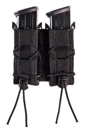 Picture of High Speed Gear 11Pt02bk Taco Mag Pouch Double Black Nylon Molle Belts 2" Wide Compatible W/ Pistol 