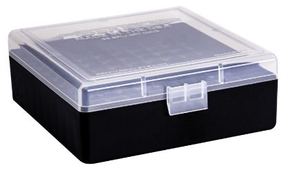 Picture of Berry's 15382 Ammo Box 38 Special/357 Mag Clear/Black Plastic 100Rd 