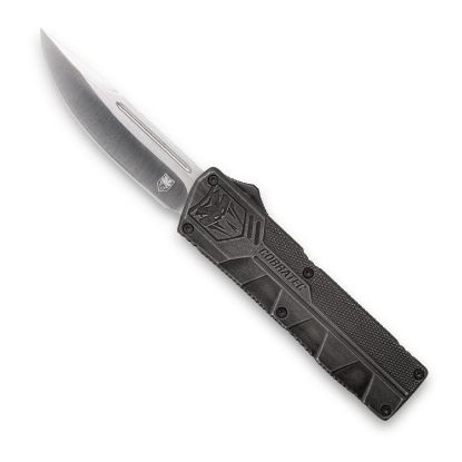 Picture of Cobratec Knives Swctlwdns Lightweight 3.25" Otf Drop Point Plain D2 Steel Blade/Stonewashed Aluminum Handle Includes Pocket Clip 