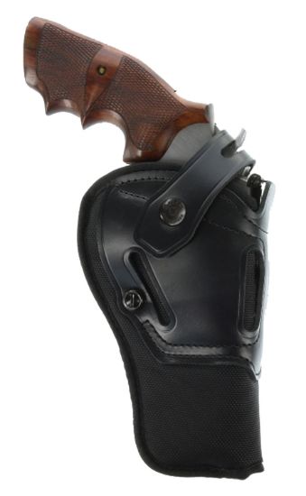 Picture of Galco Sr43b Switchback Owb Black Leather Belt Slide Fits Ruger Gp100/S&W K Frame/2.50-3" Barrel Ambidextrous 