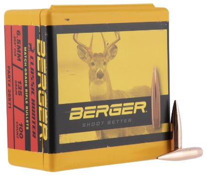 Picture of Berger Bullets 26571 Classic Hybrid Hunter Match Grade 6.5 Creedmoor .264 135 Gr Boat Tail 100 Per Box 