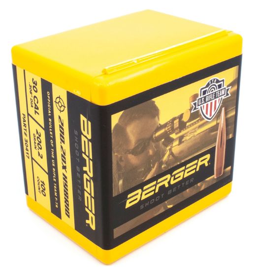 Picture of Berger Bullets 30417 Hybrid Target 30 Cal .308 200.2 Gr Hybrid 100 Per Box 