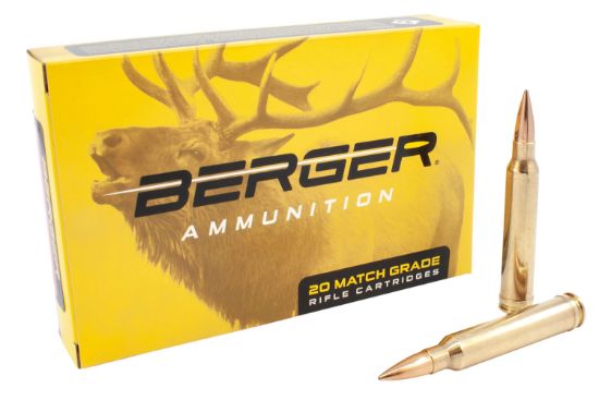 Picture of Berger Bullets 70020 Classic Hunter 300 Win Mag 185 Gr Hybrid Boat Tail 20 Per Box/ 10 Case 