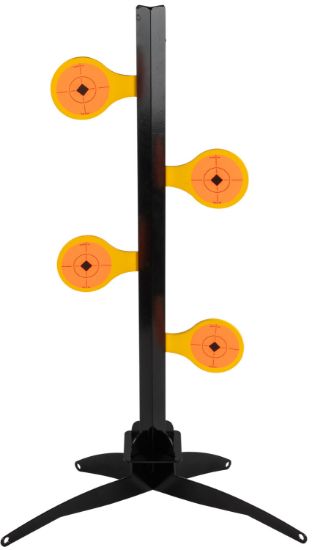 Picture of Birchwood Casey 47421 World Of Targets Dueling Tree 3.50" Rimfire Pistol/Rifle Orange/Yellow Steel Circle W/Crosshair & Diamond 