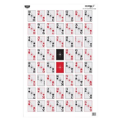 Picture of Birchwood Casey 37026 Eze-Scorer Playing Cards Paper Hanging 23" X 35" Multi-Color 5 Pack 