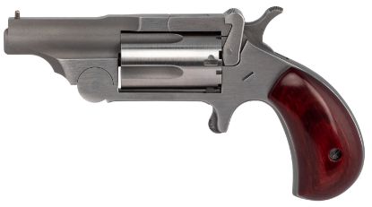 Picture of North American Arms 22Mcr Ranger Ii 22 Lr Or 22 Wmr Caliber With 1.63" Barrel, 5Rd Capacity Cylinder, Overall Stainless Steel Finish & Rosewood Birdshead Grip Includes Cylinder 