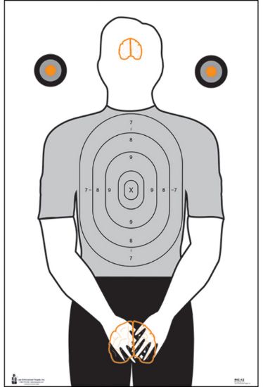 Picture of Action Target Pic12100 Entertainment Politically Incorrect Silhouette Paper Hanging 23" X 35" Black/Gray/White 100 Per Box 