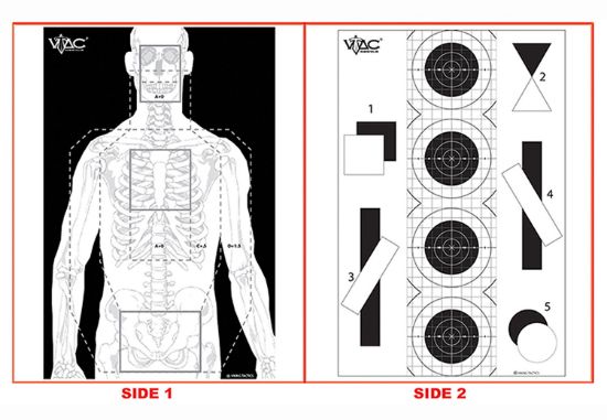Picture of Action Target Vtacp100 Sighting Advanced Training Marksmanship/Silhouette Heavy Paper 23" X 35" Black/Gray/White 100 Per Box 
