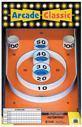 Picture of Action Target Gsskee100 Entertainment Skee-Ball Paper Hanging 23" X 35" Multi-Color 100 Per Box 