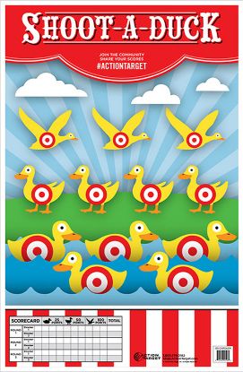 Picture of Action Target Gscarduck100 Entertainment Ducks Paper Hanging 23" X 35" Multi-Color 100 Per Box 