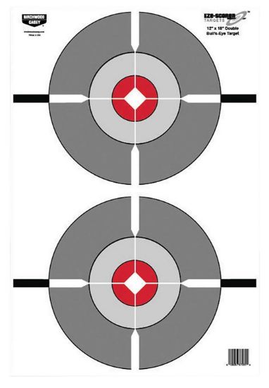 Picture of Birchwood Casey 37061 Eze-Scorer Bullseye Paper Target 12" X 18" 100 Per Pack 