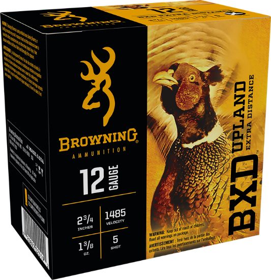 Picture of Browning Ammo B193511225 Bxd Upland 12 Gauge 2.75" 1 3/8 Oz 5 Shot 25 Per Box/ 10 Case 