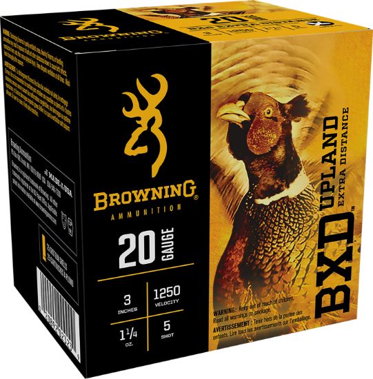 Picture of Browning Ammo B193512035 Bxd Upland 20 Gauge 3" 1 1/4 Oz 5 Shot 25 Per Box/ 10 Case 