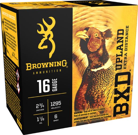 Picture of Browning Ammo B193511626 Bxd Upland 16 Gauge 2.75" 1 1/8 Oz 6 Shot 25 Per Box/ 10 Case 