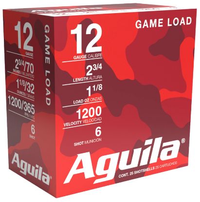 Picture of Aguila 1Chb1216 Birdshot Standard Velocity 12Gauge 2.75" 1 1/8Oz 6Shot 25 Per Box/10 Case 