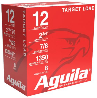 Picture of Aguila 1Chb1252 Trap Load High Velocity 12Gauge 2.75" 7/8Oz 8Shot 25 Per Box/10 Case 