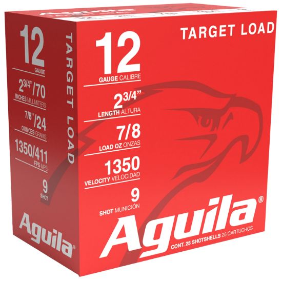 Picture of Aguila 1Chb1254 Skeet Load High Velocity 12Gauge 2.75" 7/8Oz 9Shot 25 Per Box/10 Case 