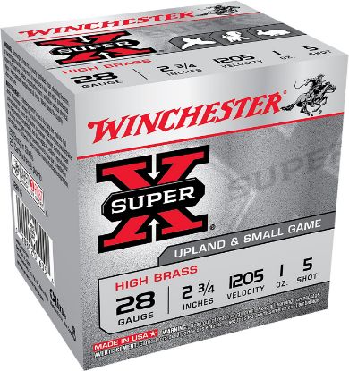 Picture of Winchester Ammo X28h5 Super X Heavy Game Load High Brass 28 Gauge 2.75" 1 Oz 5 Shot 25 Bx/ 10 Case 
