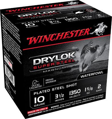 Picture of Winchester Ammo Xsc102 Drylok Super Steel Magnum 10 Gauge 3.50" 1 5/8 Oz 2 Shot 25 Per Box/ 10 Case 