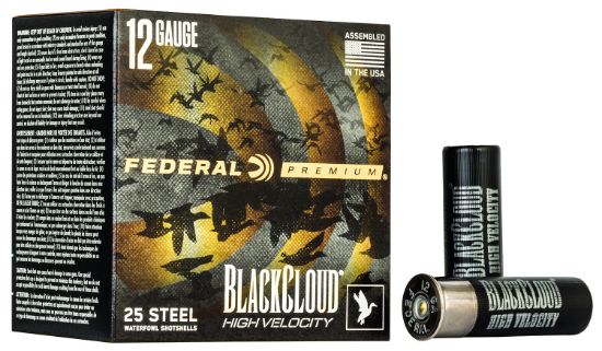 Picture of Federal Pwbxh143bb Black Cloud Fs High Velocity 12 Gauge 3" 1 1/8 Oz Bb Shot 25 Per Box/ 10 Case 