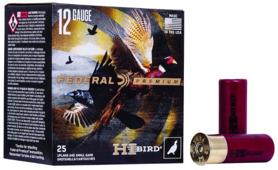 Picture of Federal Hvf12h6 Premium Hi-Bird 12 Gauge 2.75" 1 1/4 Oz 6 Shot 25 Per Box/ 10 Case 