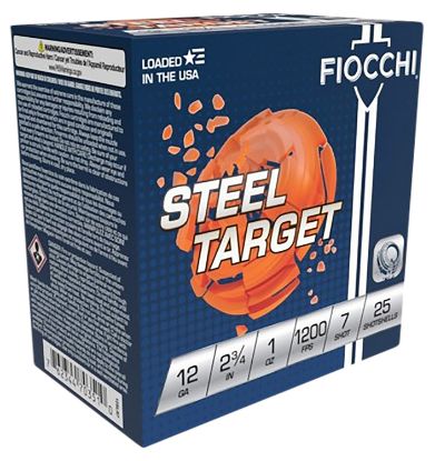 Picture of Fiocchi 12Slr7 Steel Target 12 Gauge 2.75" 1 Oz 7 Shot 25 Per Box/ 10 Case 