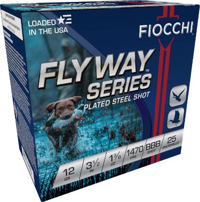 Picture of Fiocchi 1235St3b Flyway 12 Gauge 3.50" 1 3/8 Oz Bbb Shot 25 Per Box/ 10 Case 