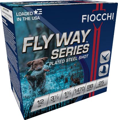Picture of Fiocchi 1235Stbb Flyway 12 Gauge 3.50" 1 3/8 Oz Bb Shot 25 Per Box/ 10 Case 