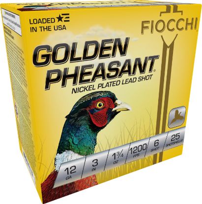 Picture of Fiocchi 123Gp6 Golden Pheasant 12 Gauge 3" 1 3/4 Oz 6 Shot 25 Per Box/ 10 Case 