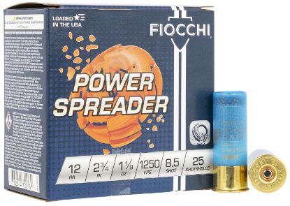 Picture of Fiocchi 12Sscx85 Exacta Target Power Spreader 12 Gauge 2.75" 1 1/8 Oz 8.5 Shot 25 Per Box/ 10 Case 