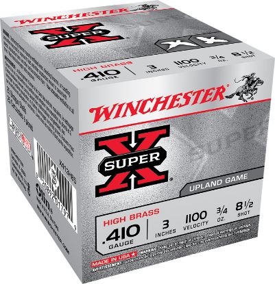 Picture of Winchester Ammo X413h85 Super X Heavy Game Load High Brass 410 Gauge 3" 3/4 Oz 8.5 Shot 25 Bx/ 10 Case 
