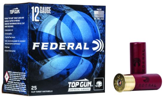 Picture of Federal Tgm12375 Top Gun Subsonic 12 Gauge 2.75" 1 1/8 Oz 7.5 Shot 25 Per Box/ 10 Case 