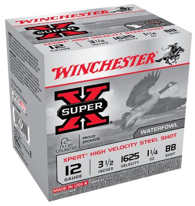 Picture of Winchester Ammo Wex12lmbb Super X Xpert High Velocity 12 Gauge 3.50" 1 1/4 Oz Bb Shot 25 Per Bx/ 10 Case 