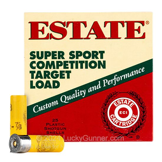 Picture of Estate Cartridge Ss208 Super Sport Competition Target 20 Gauge 2.75" 7/8 Oz 8 Shot 25 Per Box/ 10 Case 