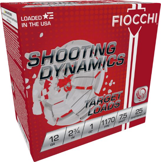 Picture of Fiocchi 12Sd1l75 Shooting Dynamics Target 12 Gauge 2.75" 1 Oz 7.5 Shot 25 Per Box/ 10 Case 