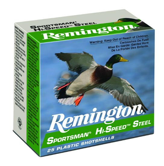 Picture of Remington Ammunition 20936 Sportsman Hi-Speed Steel 12 Gauge 2.75" 1 1/8 Oz 4 Shot 25 Per Box/ 10 Cs 